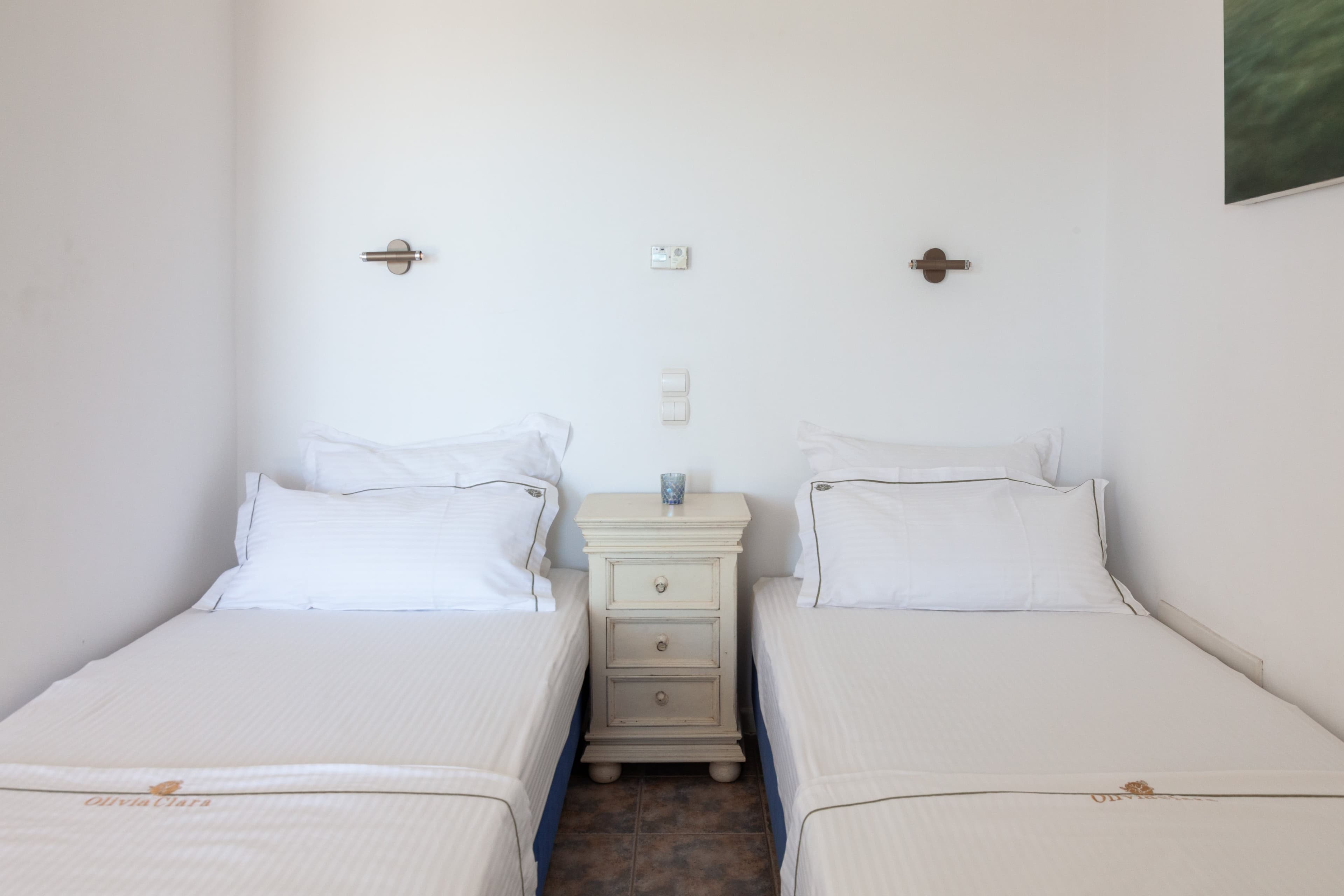 A standard bedroom in the main house