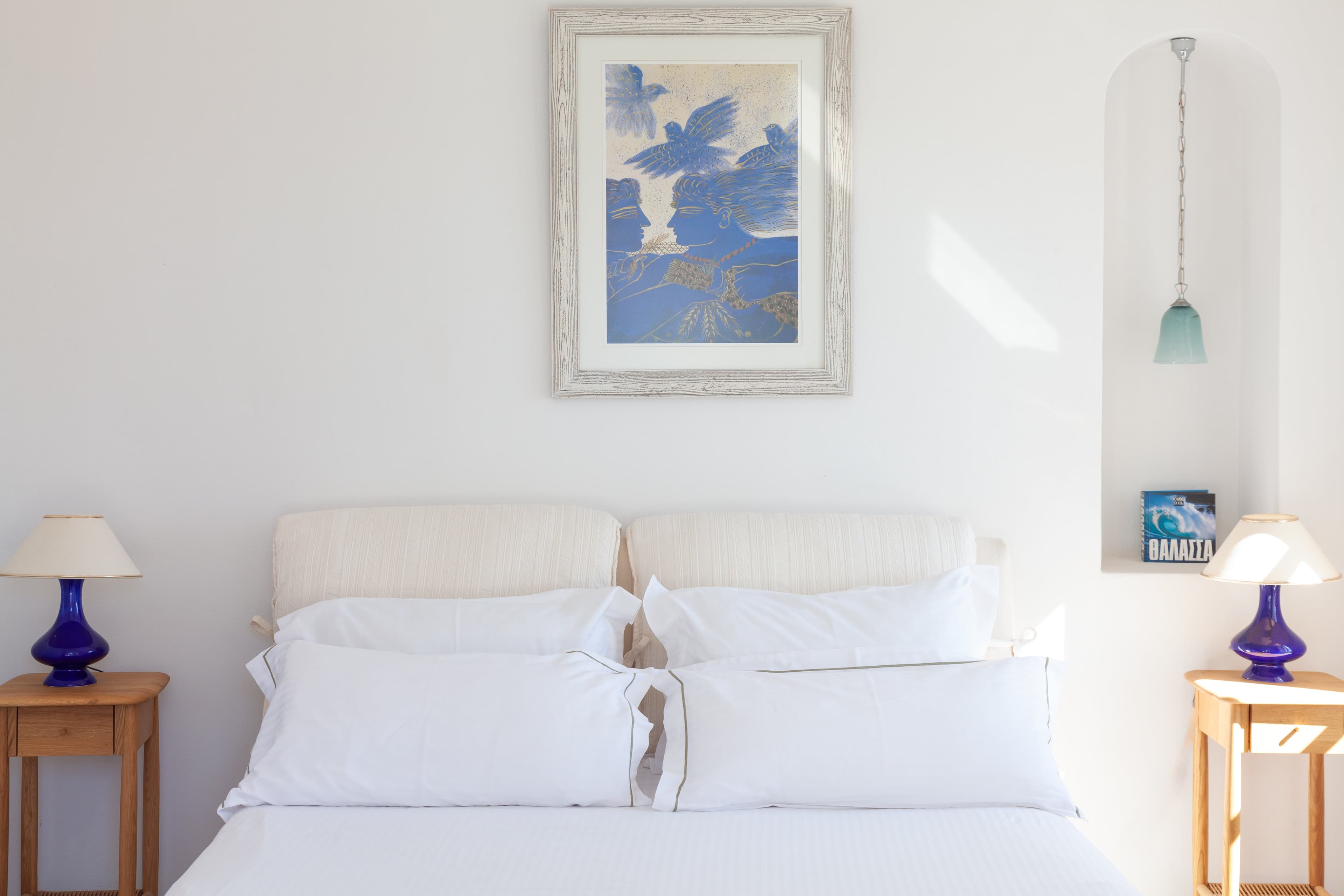The guest house master bedroom